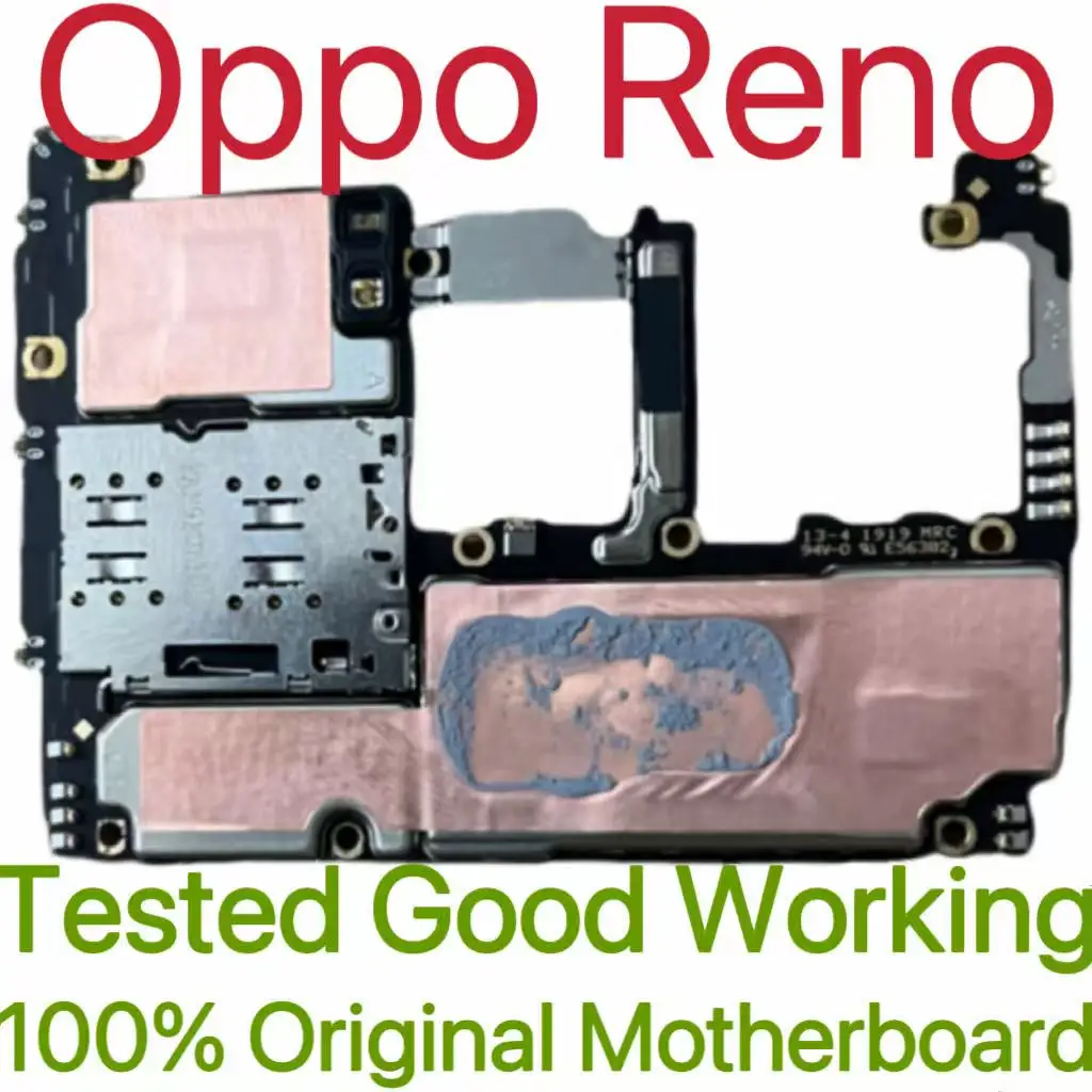Global Version Original Unlocked Motherboard for Oppo Reno Good Work Fully Tested Circuit Plate Main Logic Board for Oppo Reno