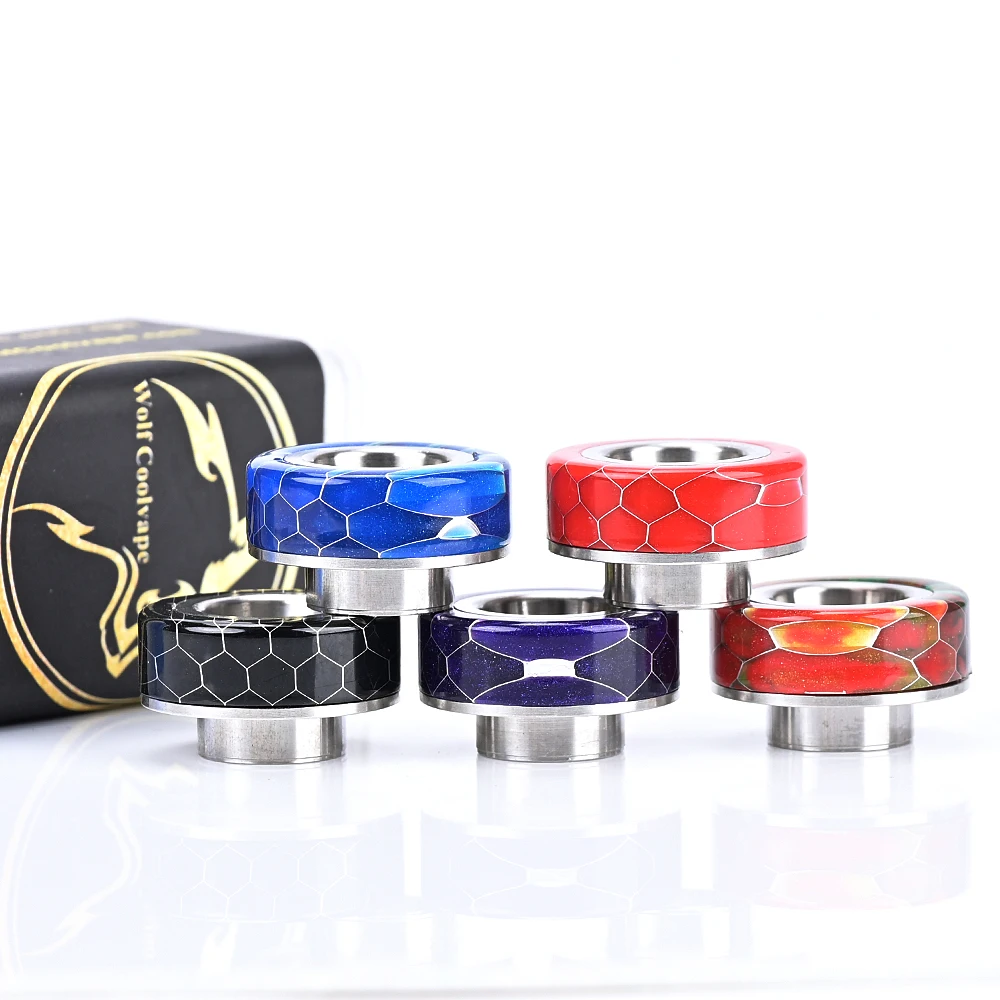 

Дрип-тип Wolfcoolvape 810 с широким отверстием, 316ss, резина, диаметр 22 мм, для Valkyrie RTA trilo30 мм RTA Ragnar RDTA