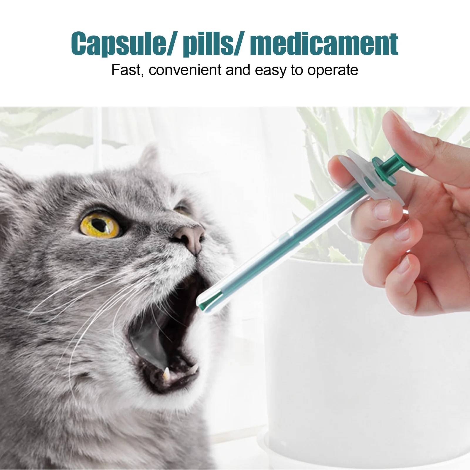 Cat Dog Pill Shooter Medicine Liquid Feeding Dispenser Pet Silicone Soft Tip Pet Tablet Pill Feeder for Puppy Kitten