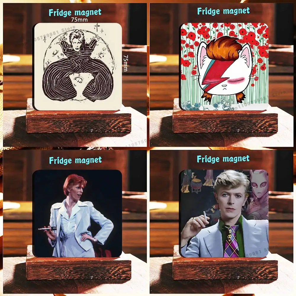 COOL D-David B-Bowie Fridge Magnetic Magnet PVC Memorial Decor for Family Friends Students Adults