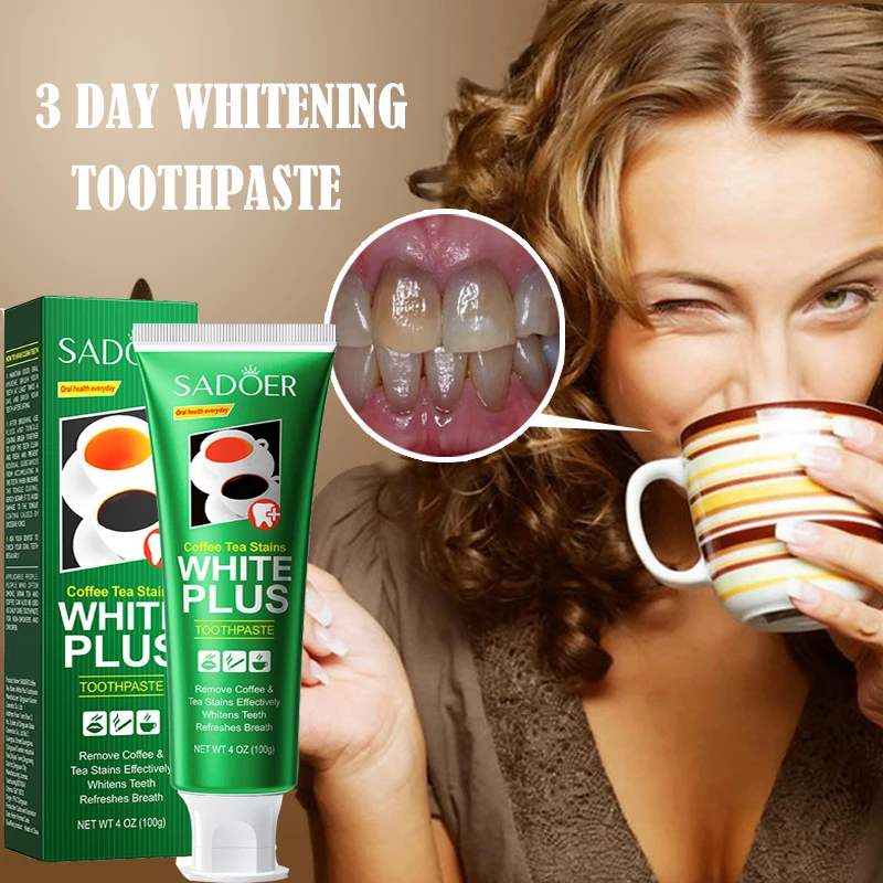 

Toothpaste Removes Smoke Stains Tea Stains Coffee Stains Fresh Breath Improves Oral Hygiene Teeth Whitening Beauty Health