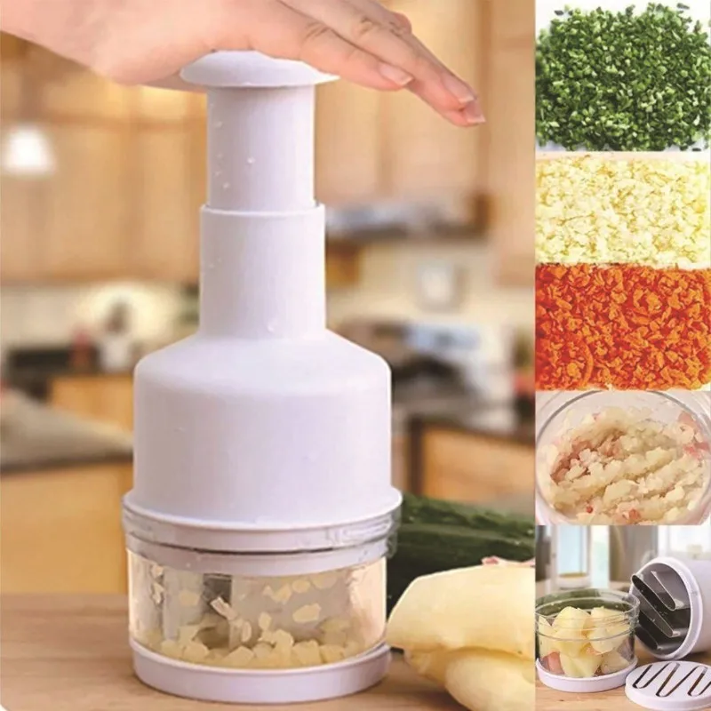 Multi-function Manual Onion Chopper Garlic Crusher Pressing Food Cutter Vegetable Slicer Peeler Mincer Kitchen Tools Durable New