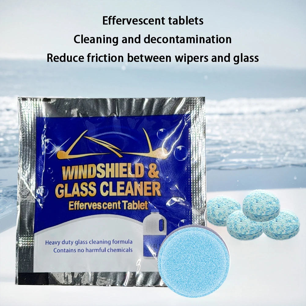 Concentrated Tablets Detergent Effervescent Tablets Cleaning Windshield Window Glass Cleaner Car Windshield Glass Solid Cleaner
