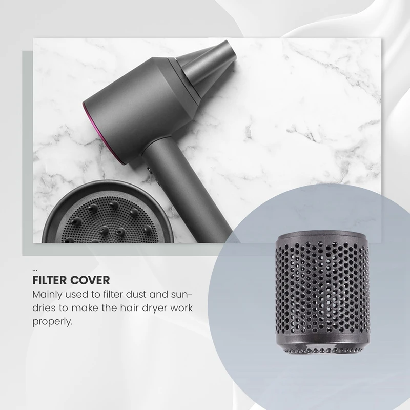 Suitable For Dyson Hair Dryer HD01 HD03 HD08 Dustproof Outer Filter Cover Vacuum Cleaner Accessories