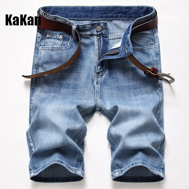 Kakan - European and American Summer New Men's Wear Ripped Jeans, Youth Popular Denim Pants Men's Pocket Decoration K02-389