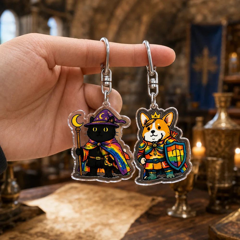 Creative LGBTq Love Animal Keychain for Accessories Bag Queer Rainbow LGBT Charm Keyrings Jewelry Flag Gifts