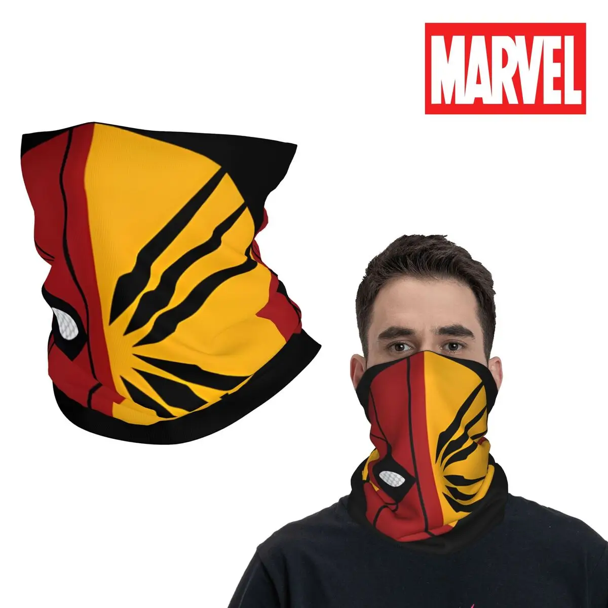 Brand New Logo Bandana Neck Gaiter Printed Motocross Deadpool & Wolverine Wrap Scarf Running Unisex Adult Windproof