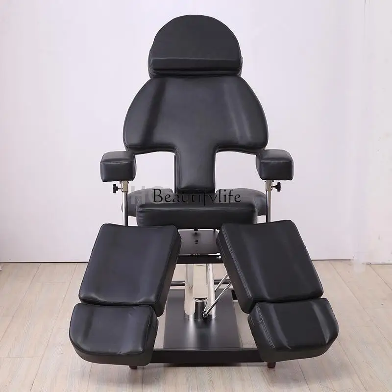 Electric Tattoo Couch Multi-Function Facial Bed Lifting Split Leg Full Chair with Back