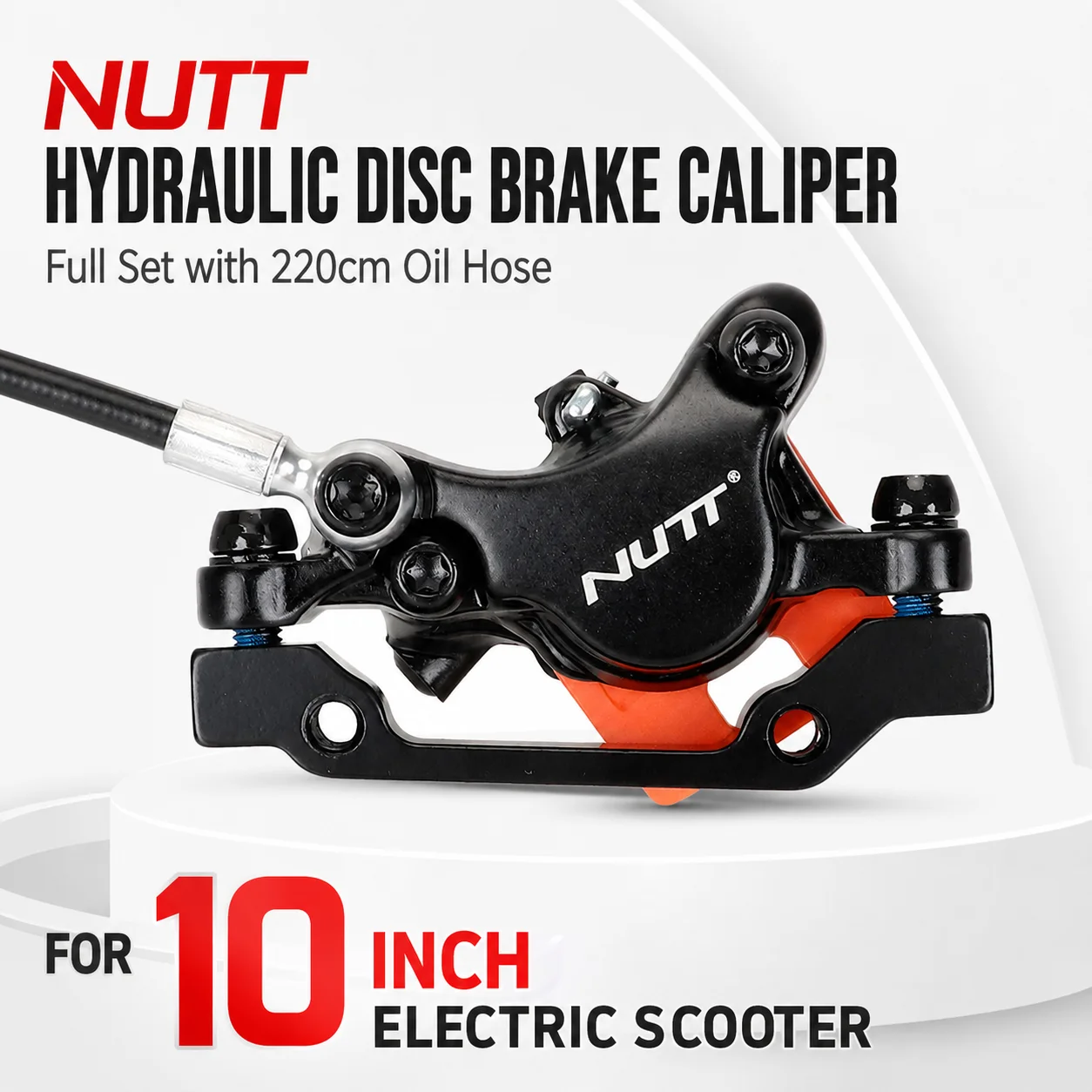 

Universal NUTT Hydraulic Disc Brake Caliper Full Set With 220cm Oil Hose For 10Inch Electric Scooter Upgrade Accessory