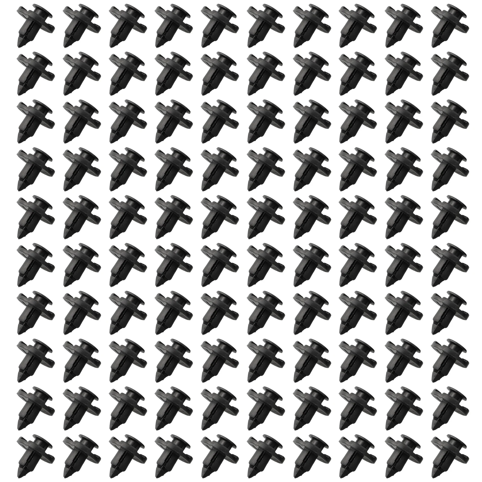 100Pcs Bumper Mudguard Clips Replacement Trim Clips Black X100 0155309321 For X-Trail For Qashqai For Navara For Micra