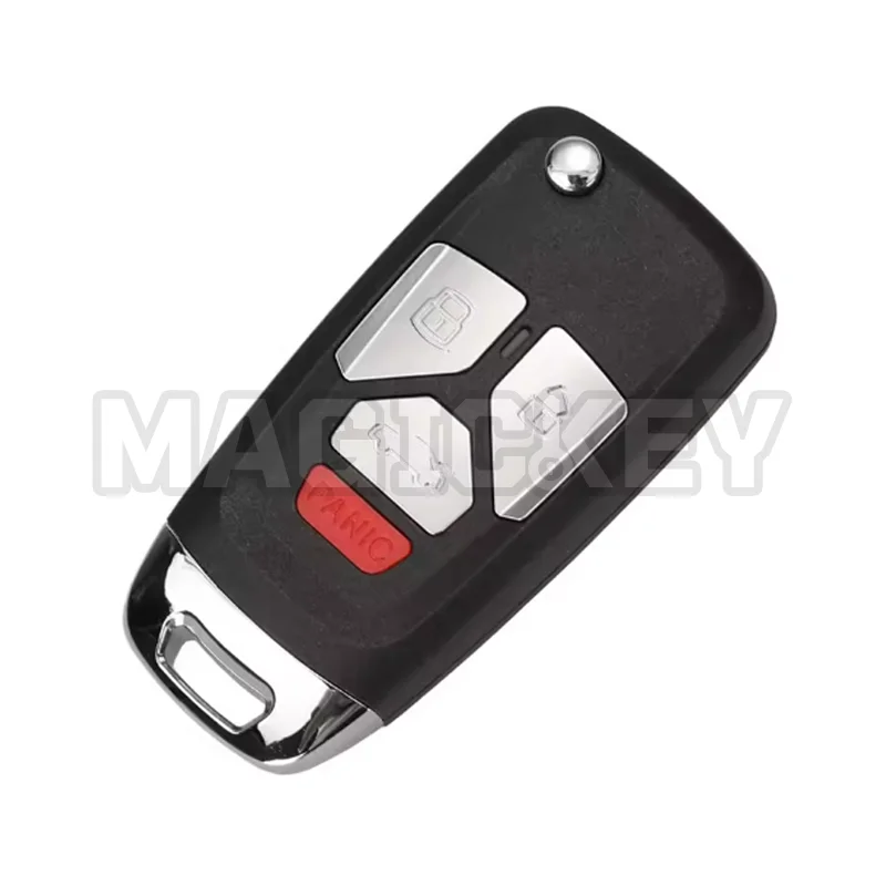 1/2/5 قطعة XHORSE VVDI-SUPPER XNAU02EN مفتاح بعيد لاسلكي لأودي فليب 4 أزرار مفتاح النسخة الإنجليزية #3