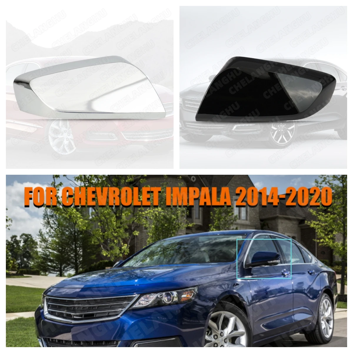 

Black Paint Or Electroplating Reversing Mirror Housing For Chevrolet Impala 2014 2015 2016 2017 2018 2019 2020 Mirror Cover