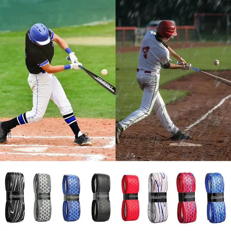 Bat Grip Tape For Baseball 1m Anti-Skid Sweatband Tape Precut Dry Feel Tennis Grip Anti Slip Sweatband Tape For Racket Handle