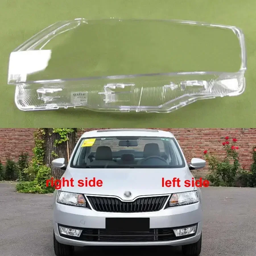Dla Skoda Rapid 2013 2014 2015 2016 2017 osłona reflektora reflektor Shell przezroczysta soczewka pleksi wymień oryginalny abażur