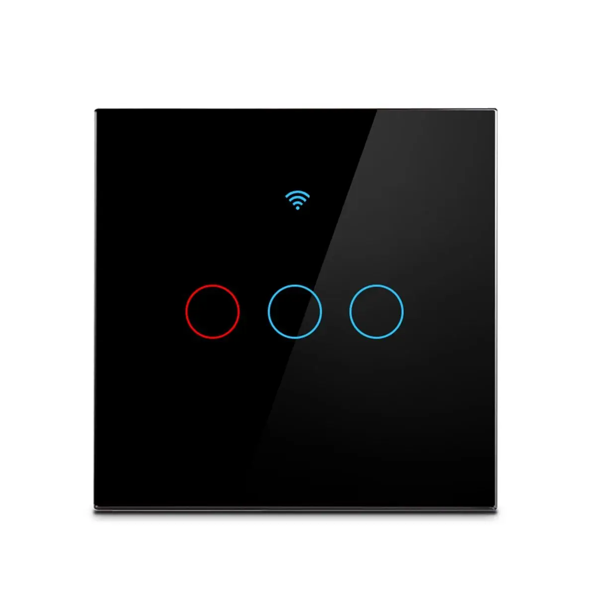 Tuya Wifi Slimme Lichtschakelaar EU 1/2/3Gang Touch Lichtschakelaar Geen Neutrale Draad Wandlamp schakelaars voor Alexa Google Spraakbesturing