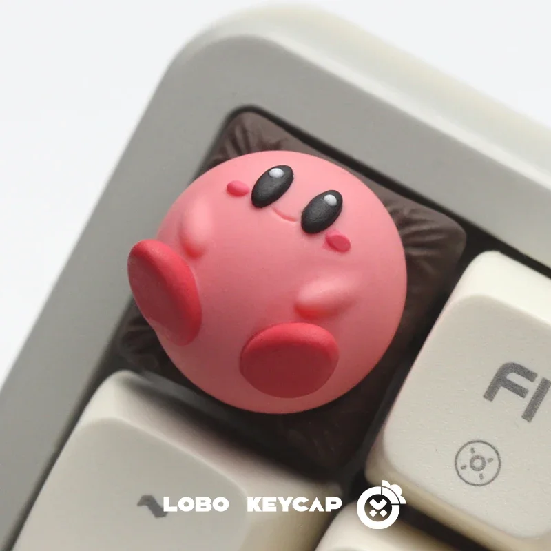 Kirby Series Theme Keycaps Creative Cartoon Resin Keycaps Suitable for Mechanical Keyboard Collection Keycaps Gifts