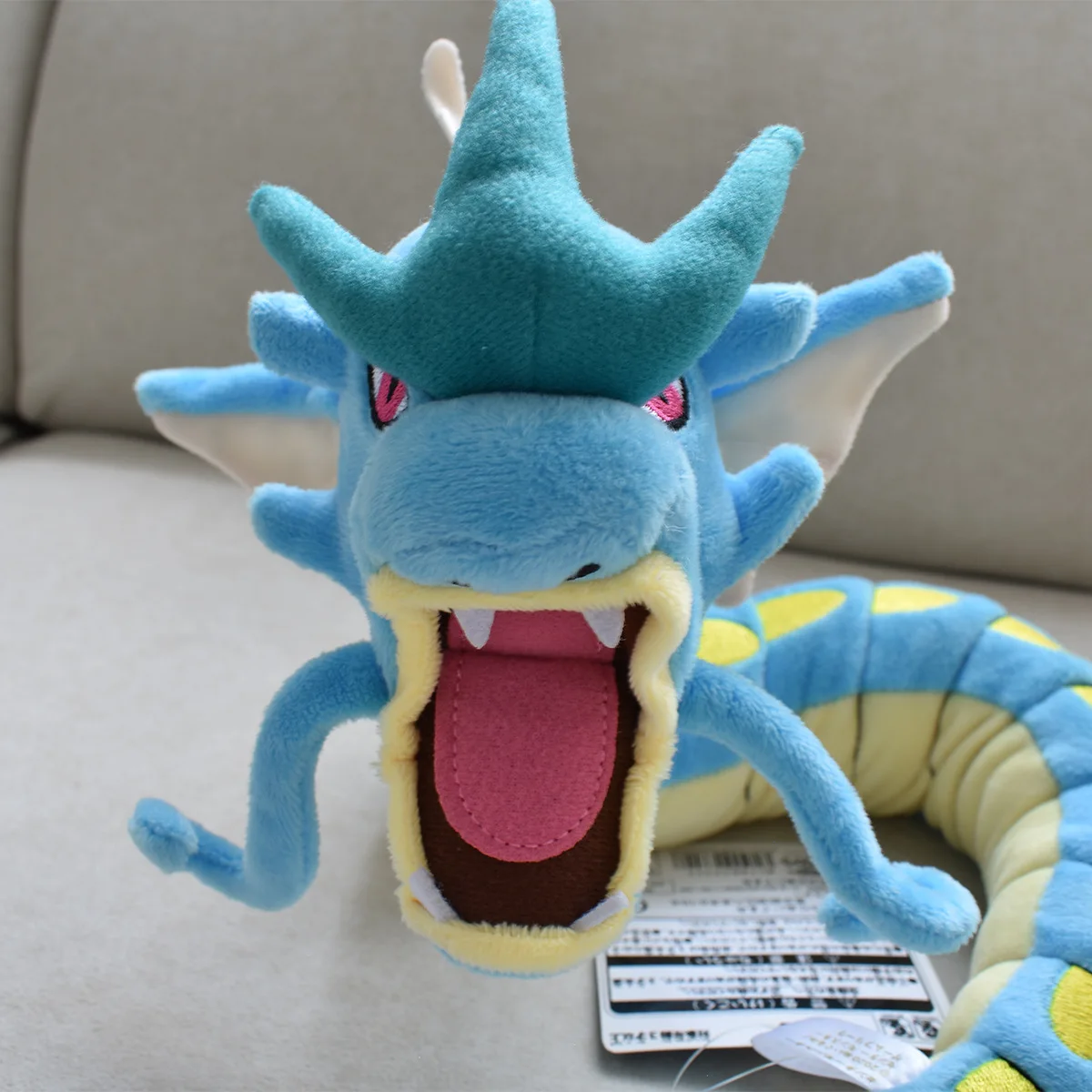 60cm Gyarados Toy Pokemon Shiny Red Gyarados Cartoon Doll Kawaii Home Decor Hobby Collection Festival Gifts For Children Fans