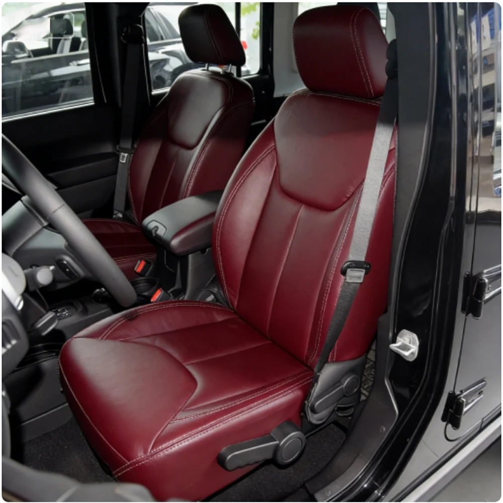 

Custom Car Seat Cover For Jeep Wrangler 4 Door JK 2013 2014 2015 2016 2017 Car Seat Protective Seat Cushion Full Set Accessorie