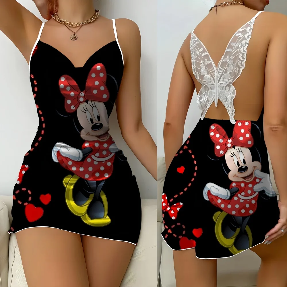 2024 Free Shipping Cartoon Pattern Women's Home Dress Summer Female Sleepwear Comfortable Women's Pajama Sleevesless Nightwear