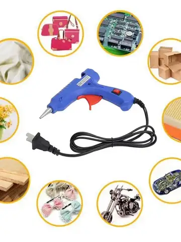 20W Hot Melt Glue Gun DIY Mini Household Industrial Guns Heat Temperature Thermo EU Electric Repair Tool Use 7mm Glue Sticks