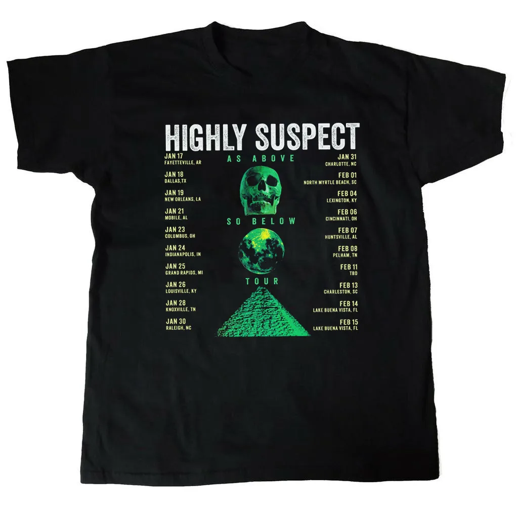 NEW Highly Suspect Band 2025 tour T Shirt Black All Size S-5Xl Gift Fan HH302