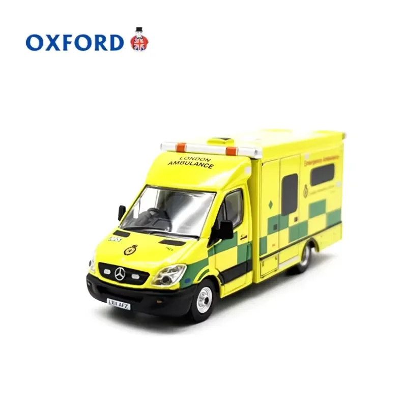 for OXFORD Diecast 1:76 Ambulance Alloy Car Model Realistic Static Display Collectible Souvenir Gift