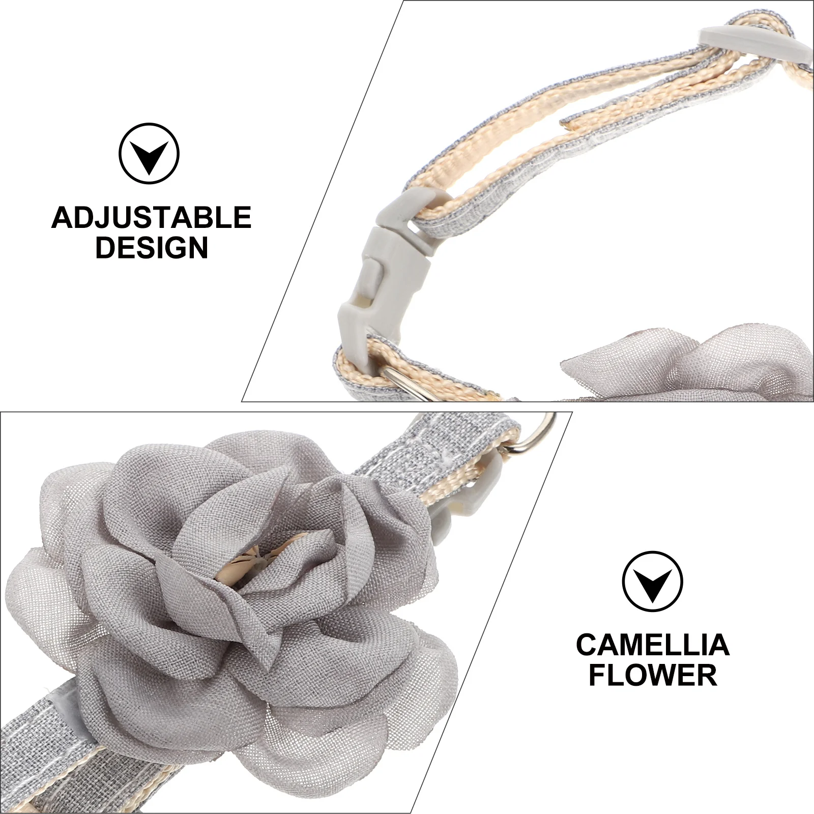 

2Pcs Cat Flower Collars Soft Skinfriendly Breathable Pet Costume Easy to Clean and Durable Cat Flower Collars