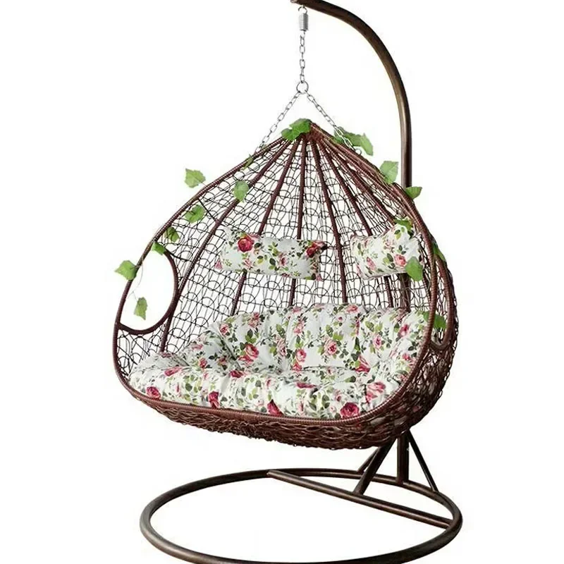 

Thickened rattan swing chair outdoor swing set strong