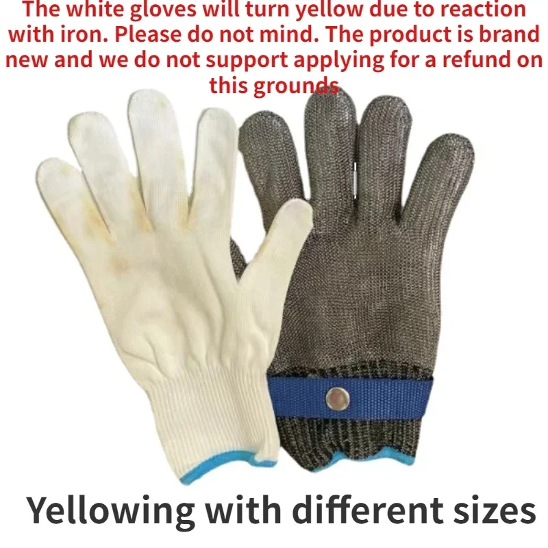 1PCS Stainless Steel Glove Cut Resistant Glove 304 Resistant Stainless Steel Wire Metal Mesh Kitchen Butcher Cut-Resistant