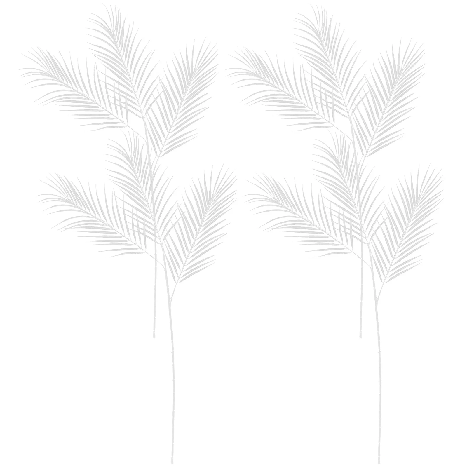 

4pcs Simulated Faux Leaves Artificial Greenery Plant Decoration For Home Party Wedding Holiday Indoor Outdoor Realistic Tropical