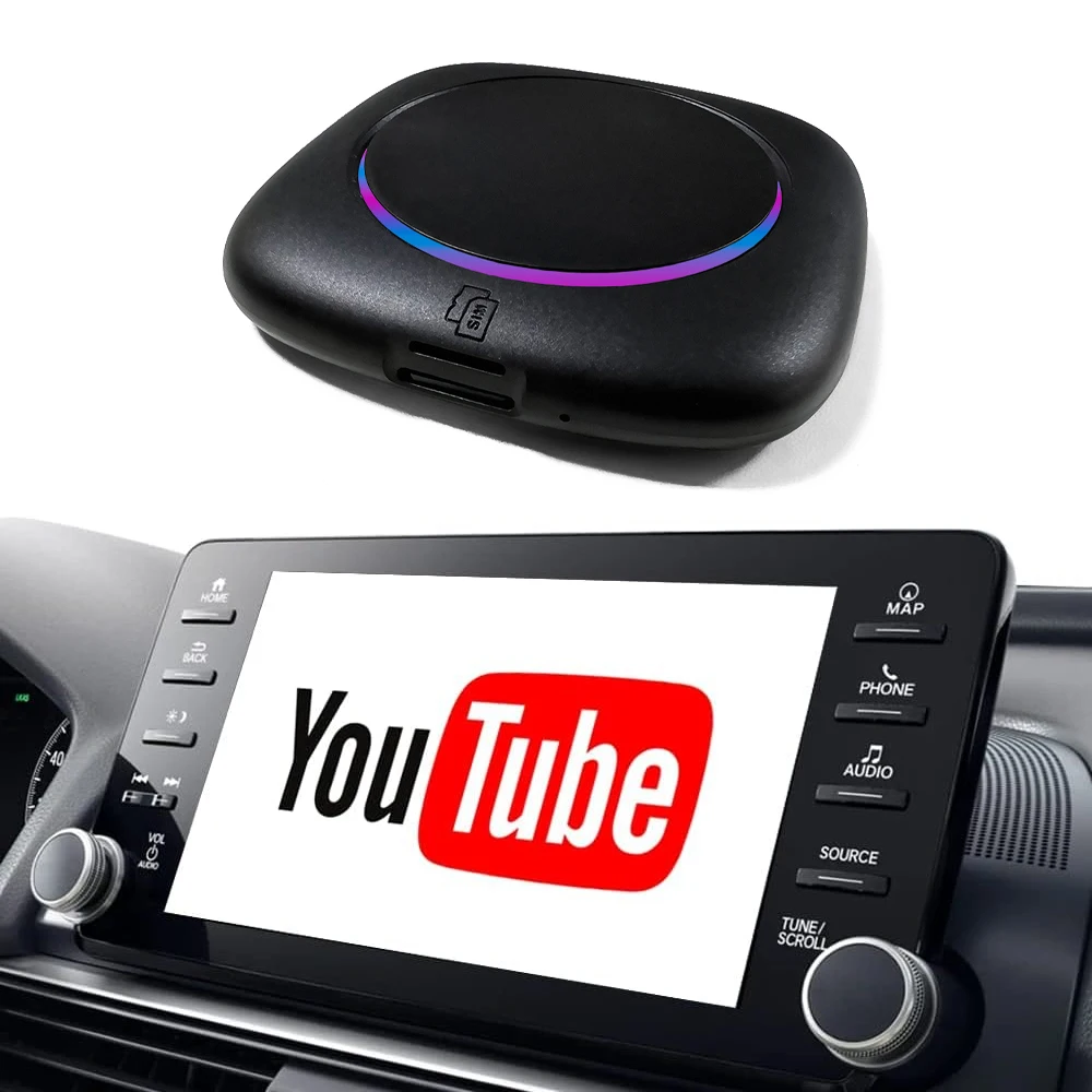 8‑Core Smart AI Box Convert Wired CarPlay To Android11 System Wireless CarPlay Android Auto 4GB+64GB Built‑in GPS 4G WiFi