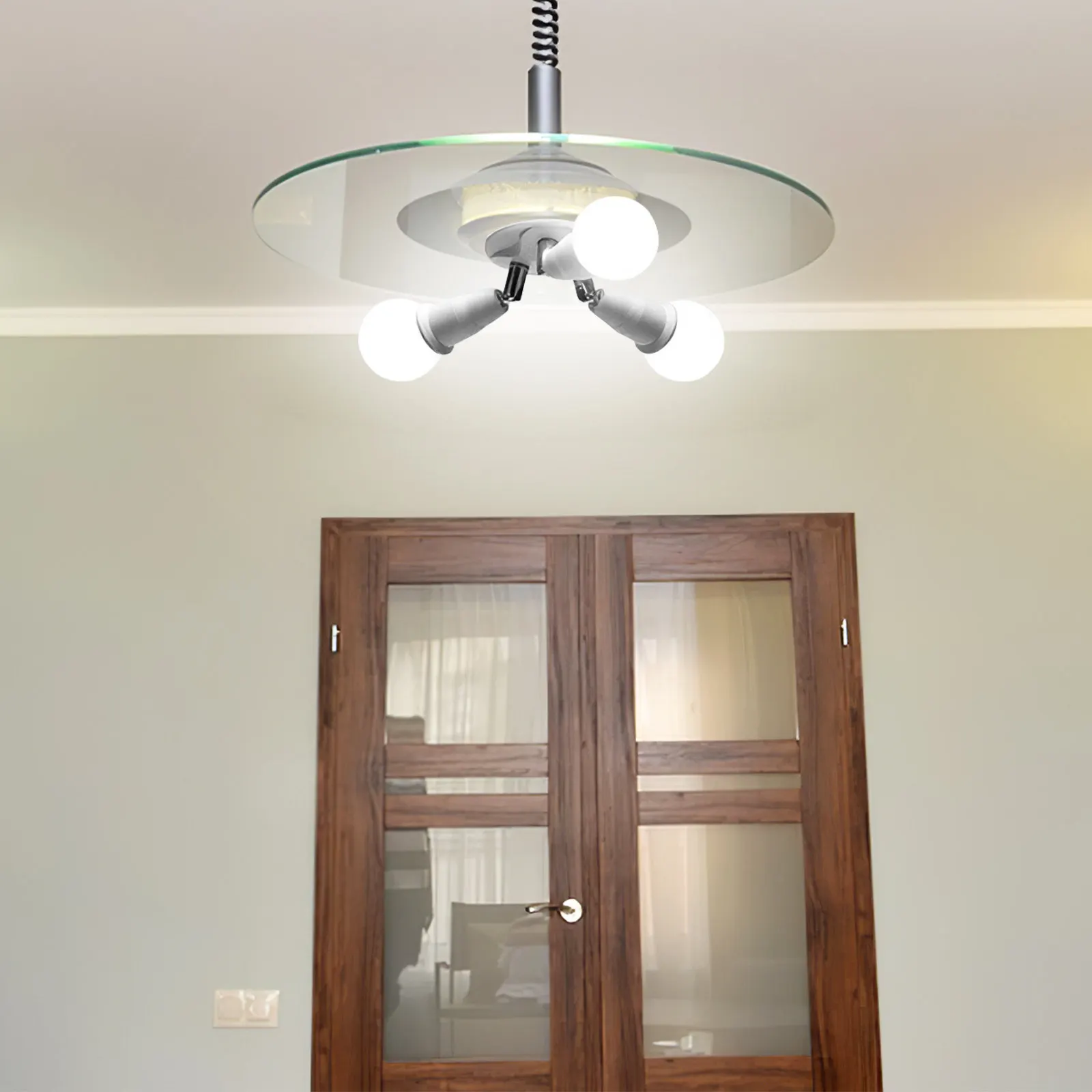 

E27 E26 Light Splitter Rotatable Adapter Light Bulb Extension Socket Extender High Ceilings Lamp Socket Converter