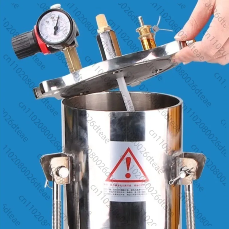 Dispenser, Manual Yellow Adhesive Dispenser, Stainless Steel Pressure Tank with High-Flow Dispensing Valve