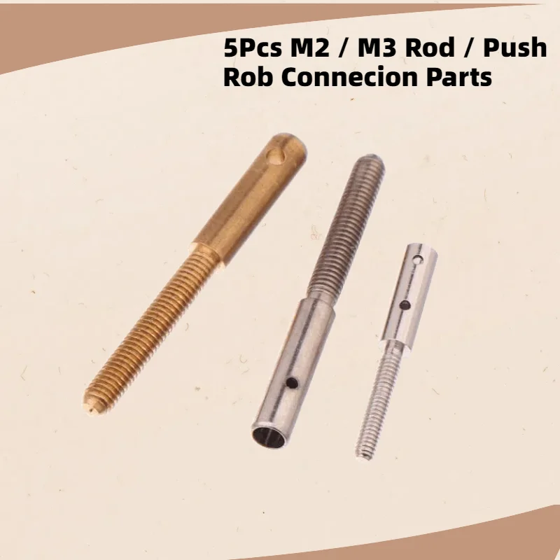 5PCS Metal Connecting M2 / M3 Rod / Push Rob Connecion Parts Fixed-Wing Aircraf…