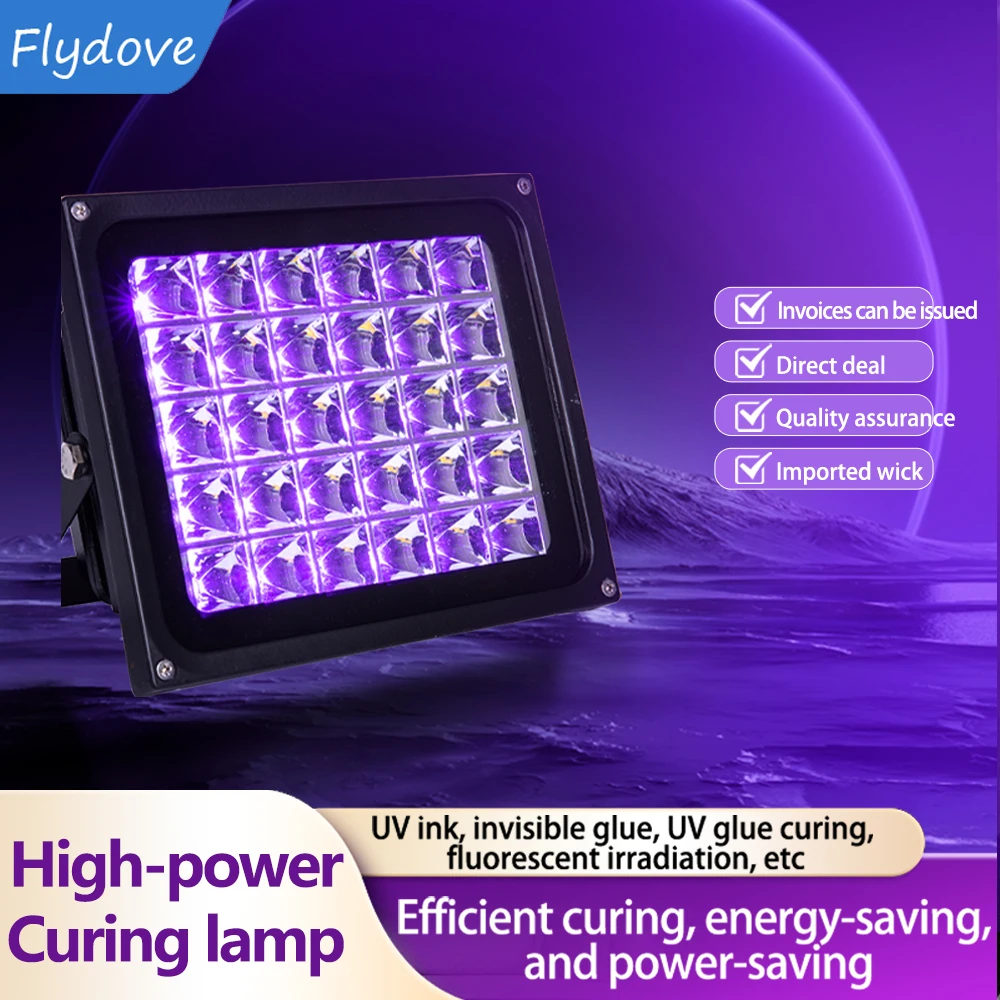 Lampa UV do utwardzania 405nm 395nm 365nm, ultrafioletowa, do drukarek 3D SLA DLP, żywicy, naprawy PCB, zielonego oleju, rękodzieła, DIY, utwardzania.