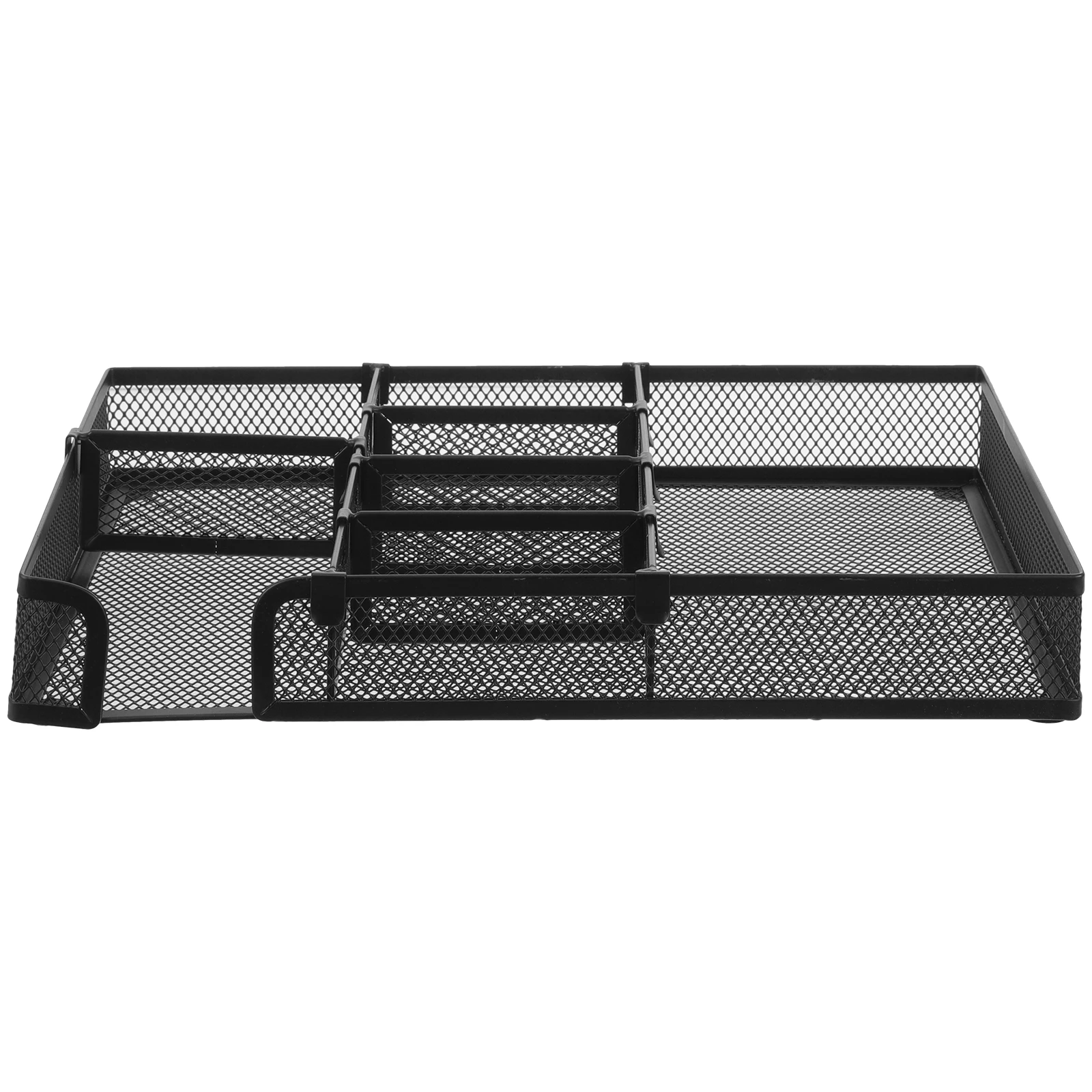 

Metal Drawer ganizer Desk Storage Mesh Partition Box Accessories File Holder Magazine Black Long Lasting Home Office Use