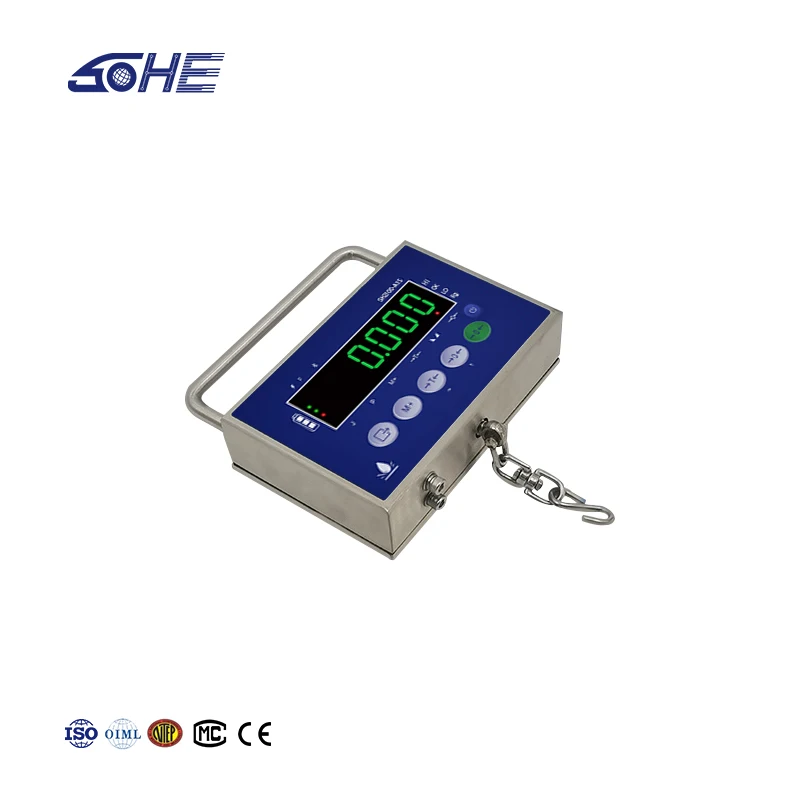 EE1 A1S Dynamic Bluetooth 0-30KG Steel Scales RS232 Communication Transfer Data For Crane Luggage Fish Weighing