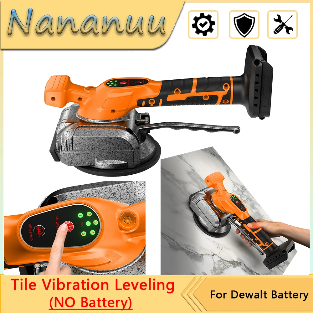 Nananuu 5-SPEED Adjustable Machine Cordless Tile Installation Tool For Floor Tile Wall Tile Vibration Leveling Machine