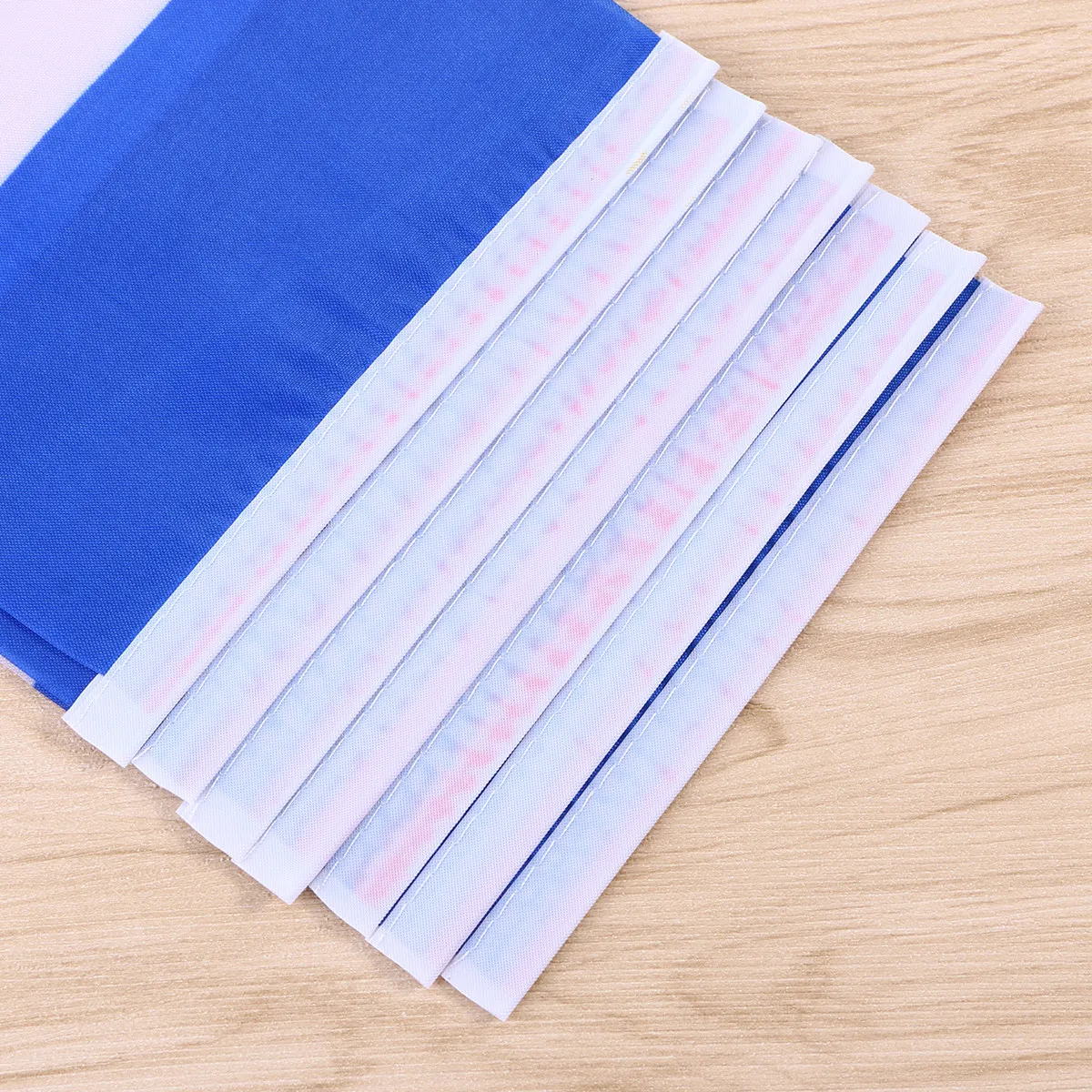 10Pcs Hand Waving Flags France Mini Plastic Flag 14x21cm Gold Top White Stick Portable Fan Accessory International Game Cheer - view 3