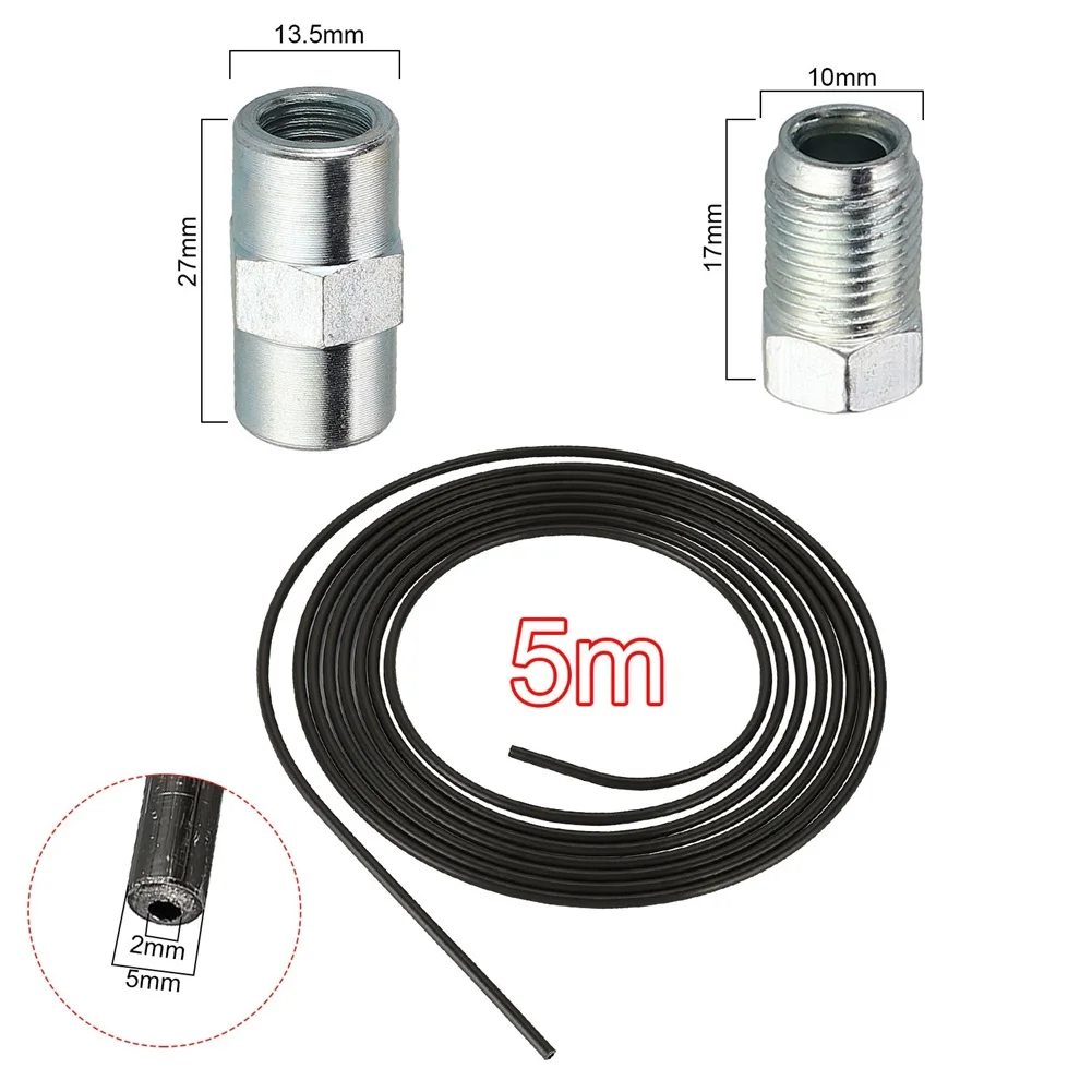 2pcs 5m 316 (4 75mm) brake pipe set with 20 nuts and 10 connectors for professional automotive and refrigeration applications
