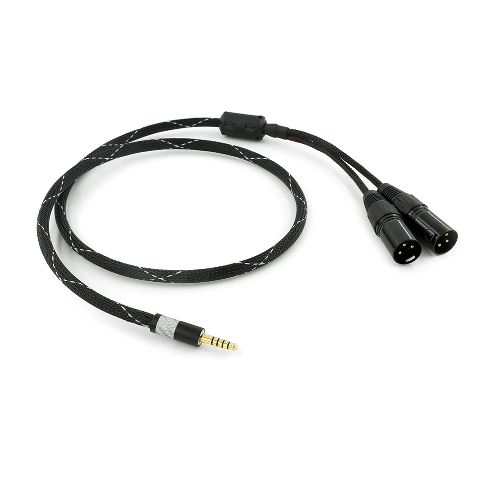 Canare L-4E6S Star Quad High-End HIFI Balance 4.4mm To 2 XLR Audio Cable JAPAN Canare Audio cable / 0.5m 1m 1.5m 2m 3m 5m