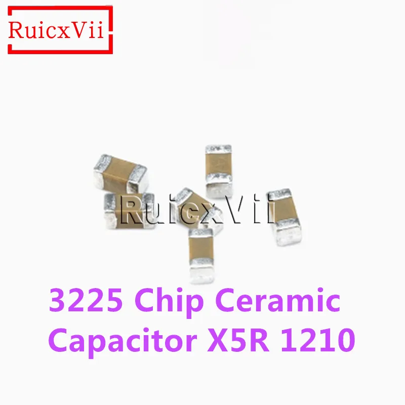 

50PCS 3225 Chip Ceramic Capacitor X5R 1210 47uF 100uF 220uF 4V 6.3V 10V 16V 25V