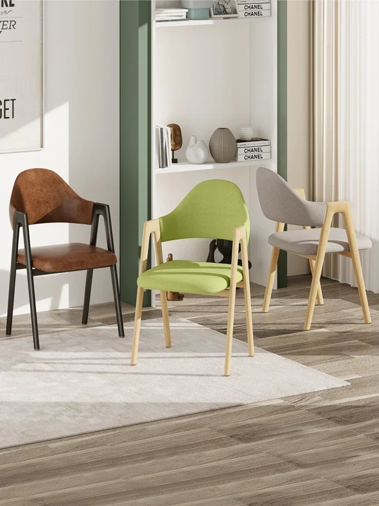 

Nordic dining chair A-chair Simple household student writing stool by endorsement table and chair ins online celebrity