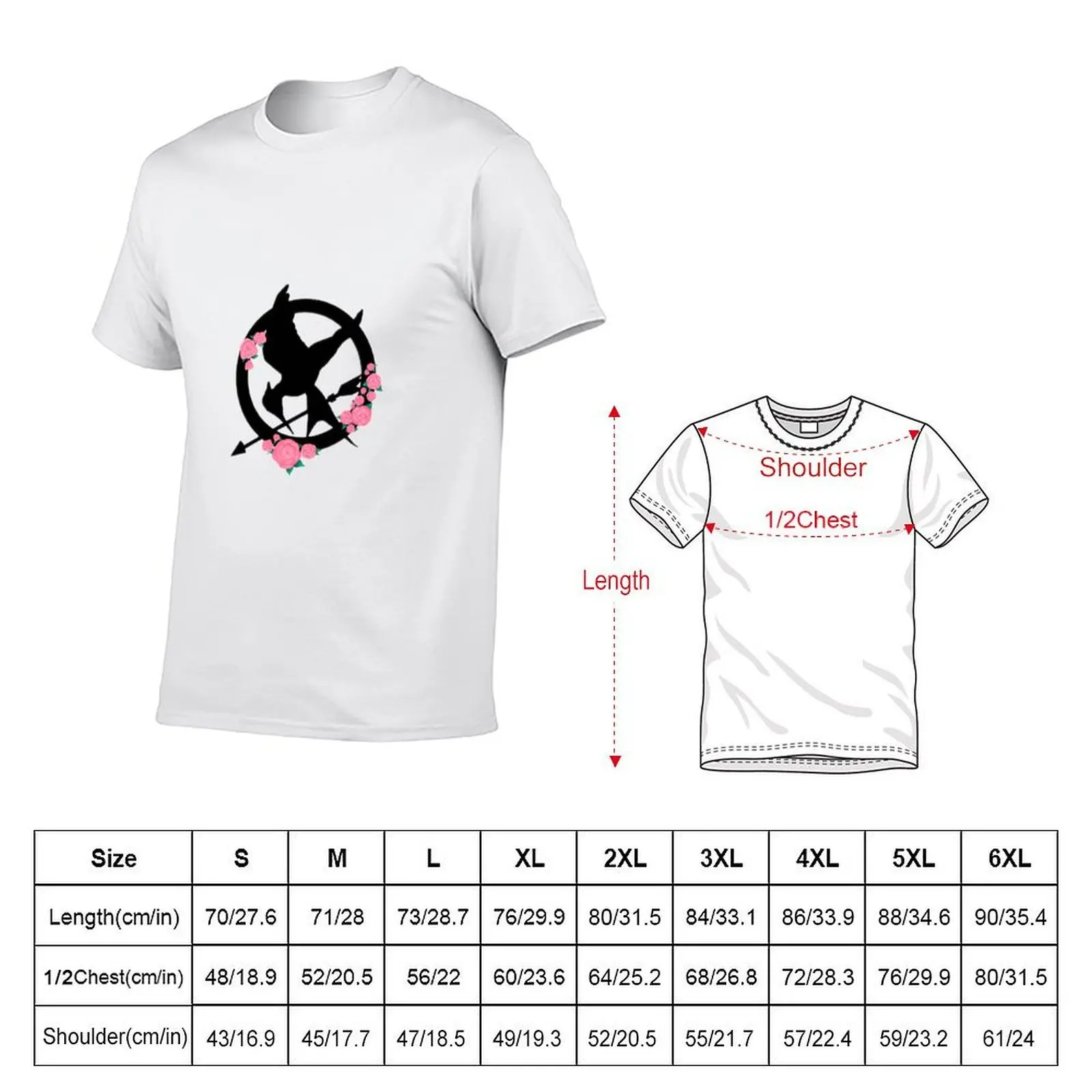 Mockingjay logo flowers T-Shirt customs design your own for a boy mens designer clothes