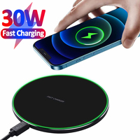 30W Quick Wireless Charger for Samsung S24 S23 S22 Fast Charging For iPhone 16 15 14 13 12 XS XR Airpods Pro Induction Chargers