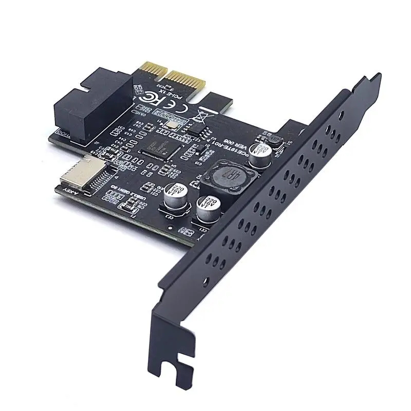 USB3.2 GEN1 TYPE-E A-KEY 19PIN expansion card PCIe to TYPE-C front A port 5Gbps