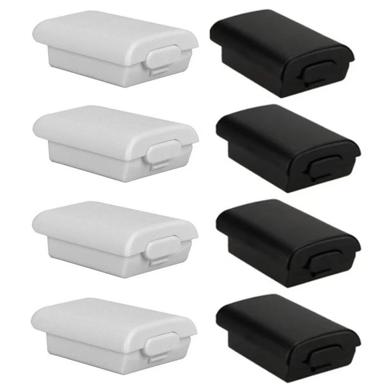 200Pcs High Quality Battery Pack Cover Shell Shield Case Kit for Xbox 360 Wireless Controller Repair Part White Black Colors