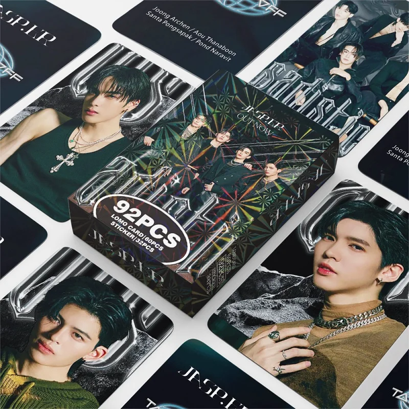 92Pcs/Set JASP.ER Thai Boyband Laser Lomo Cards Joong Aou Santa