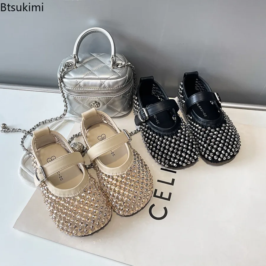 Kindersandalen Sommer Neu Weiche Sohle Kinder Mode Pailletten Lässige Strandschuhe Atmungsaktive Flache Lederschuhe