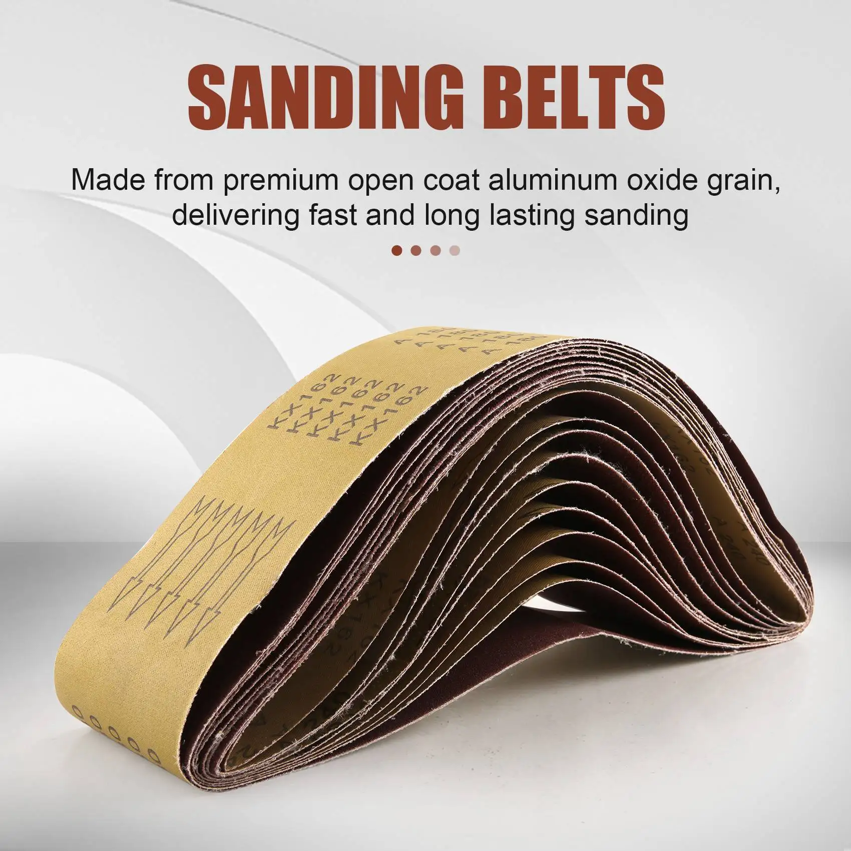 10 Pcs 4 x 36 Inch Aluminum Oxide Sanding Belts Heavy Duty Sanding Belts Multipurpose Abrasive Belts For Belt Sander